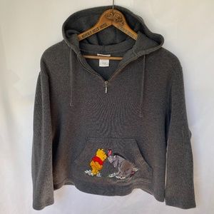 Disney World Embroidered Pooh & Eeyore Hoodie